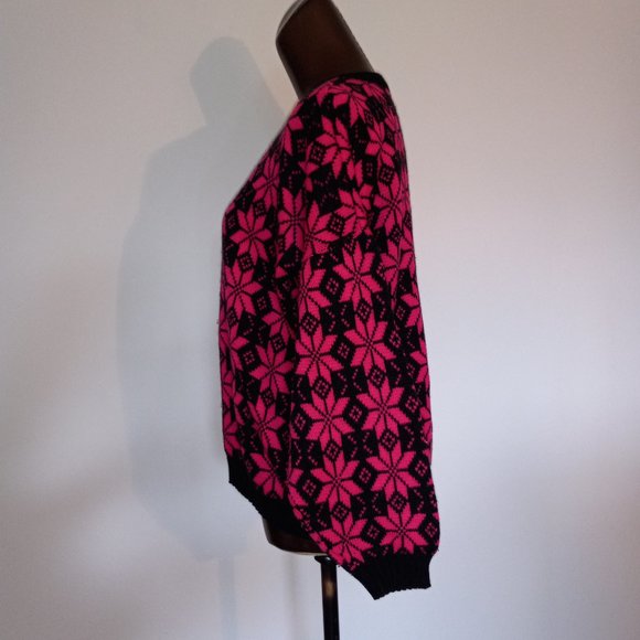 crew-neck acrylic sweater from 1980s - Picture 10 of 13